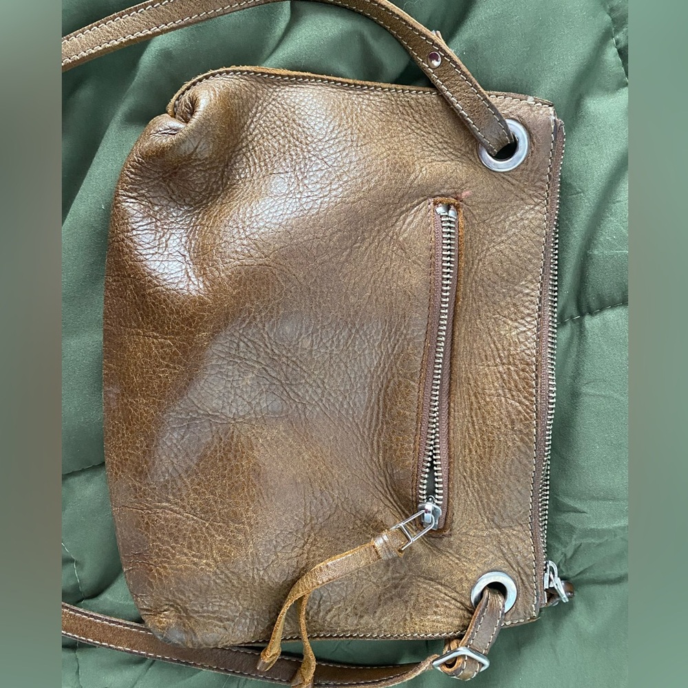 Brown Leather Crossbody Bag